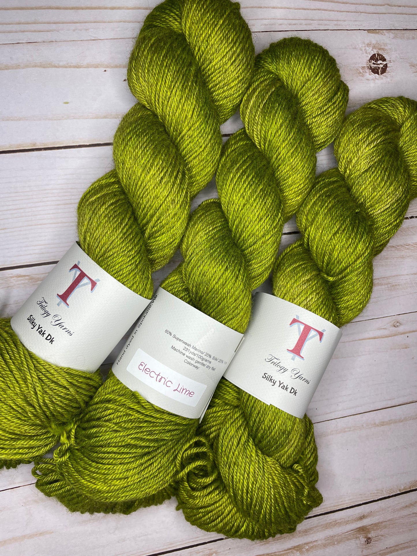 Electric Lime: Silky Yak DK