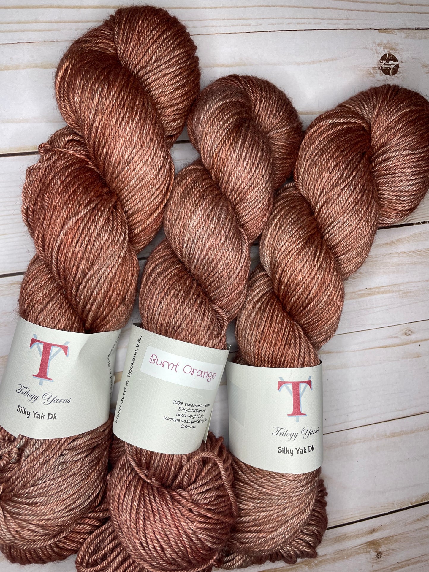 Burnt Orange: Silky Yak DK